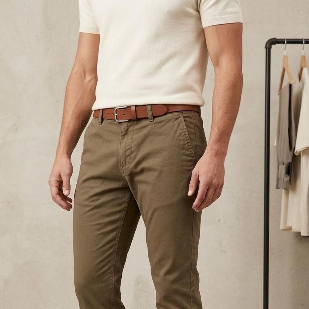 Free World Men's Brown Trousers